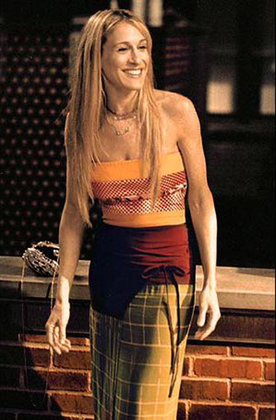Robe bustier en soie graphique « Sex and the City » Jean Paul Gaultier Cyberbaba, 1996 Bon état à Beverly Hills, CA