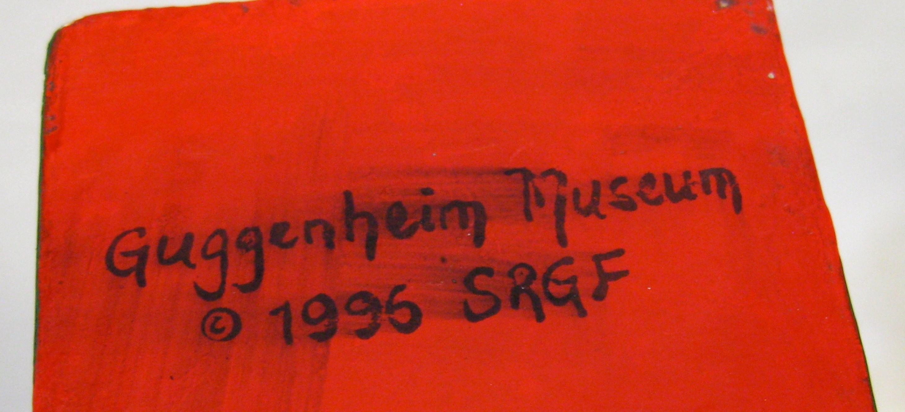 1996 Kazimir Malevich Guggenheim Museum Papiermache Figurenskulptur SRFG im Angebot 7