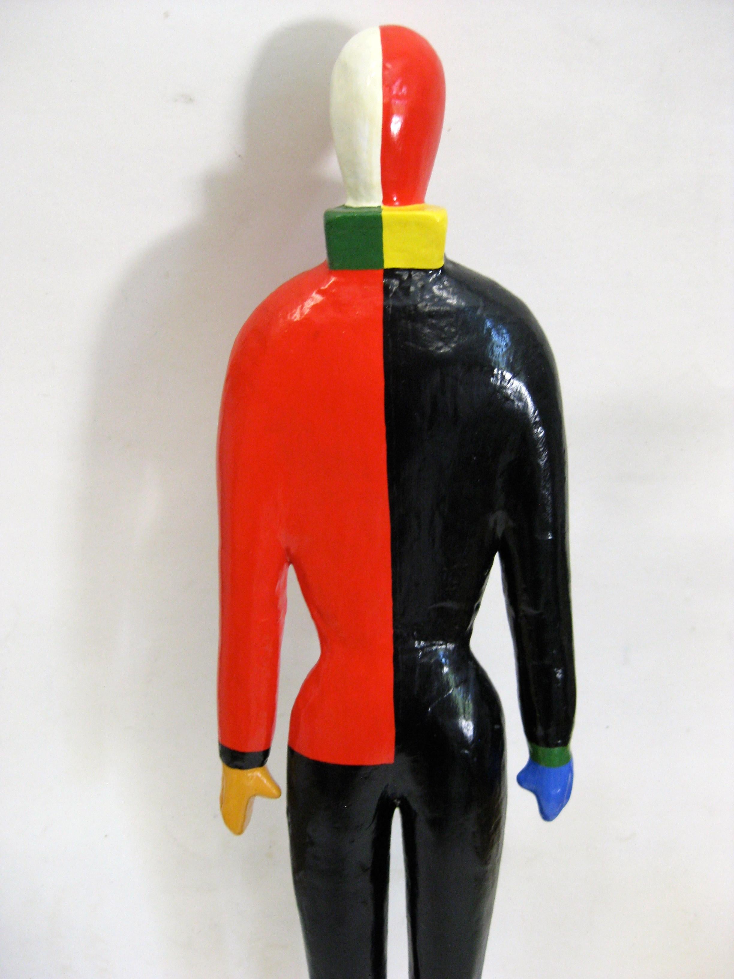 Wonderful Kazimir Malevich Guggenheim Museum paper mâché figure/sculpture entitled 