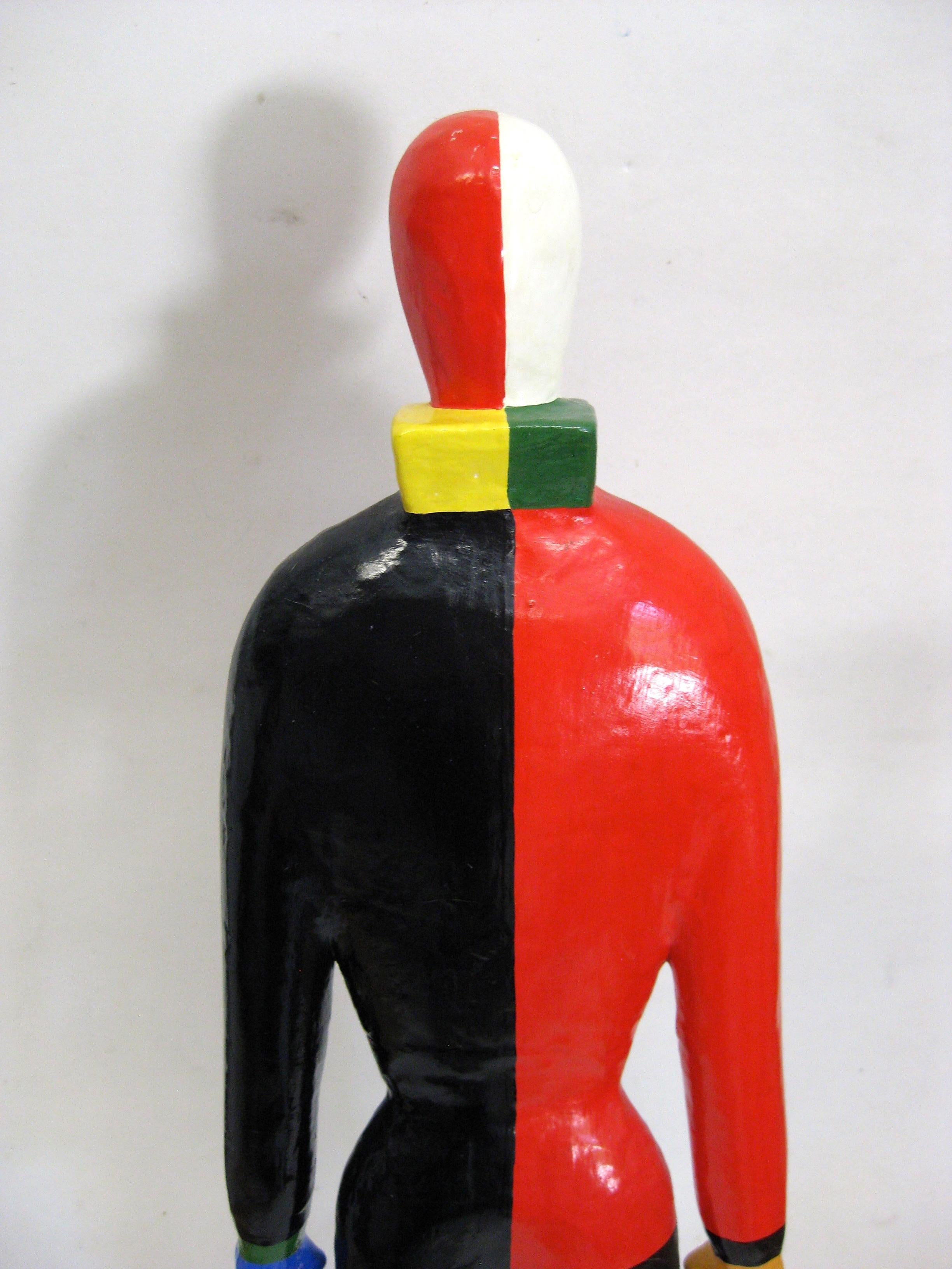 1996 Kazimir Malevich Guggenheim Museum Papiermache Figurenskulptur SRFG im Angebot 2