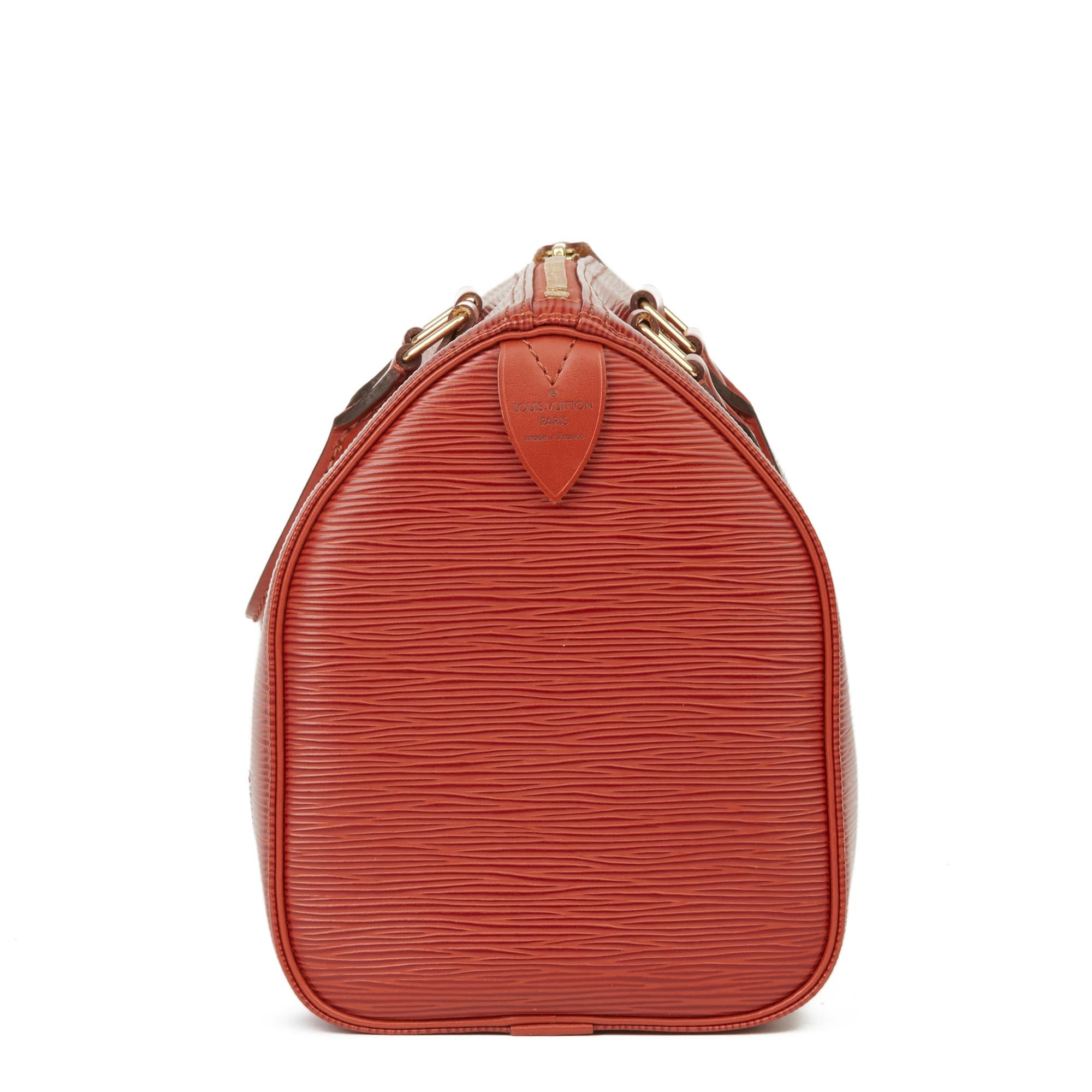 1996 Louis Vuitton Kenyan Fawn Epi Leather Vintage Speedy 25 In Excellent Condition In Bishop's Stortford, Hertfordshire