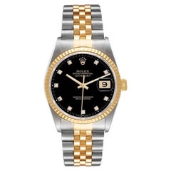 1996 Men's Rolex 36mm DateJust Two Tone 18K Gold/ Stainless Steel Watch (Unworn)