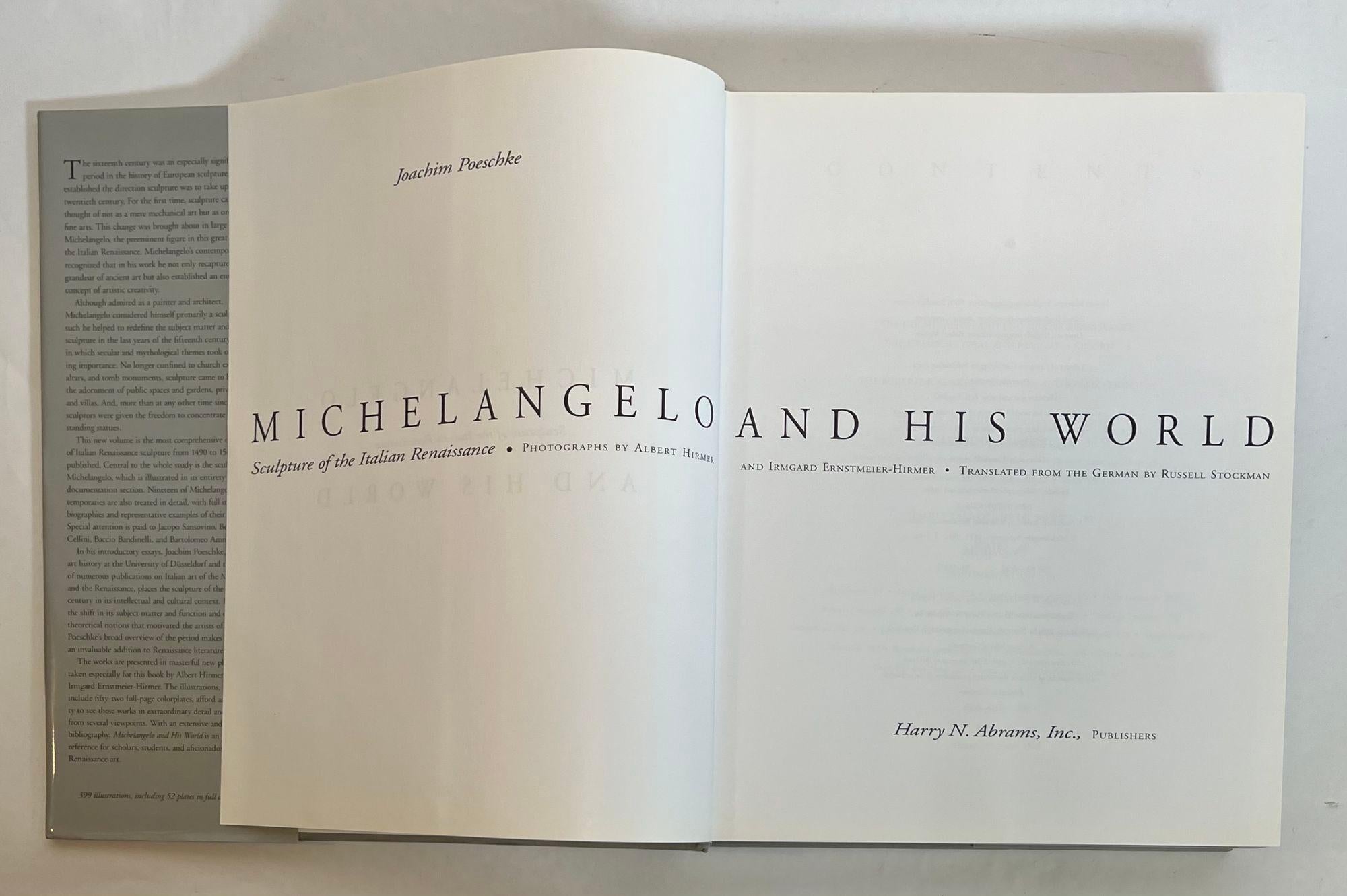 Italian 1996 Michelangelo And His World Hardcover book by Joachim Poeschke For Sale