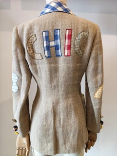 1996 Moschino Cheap and Chic Linen blazer
