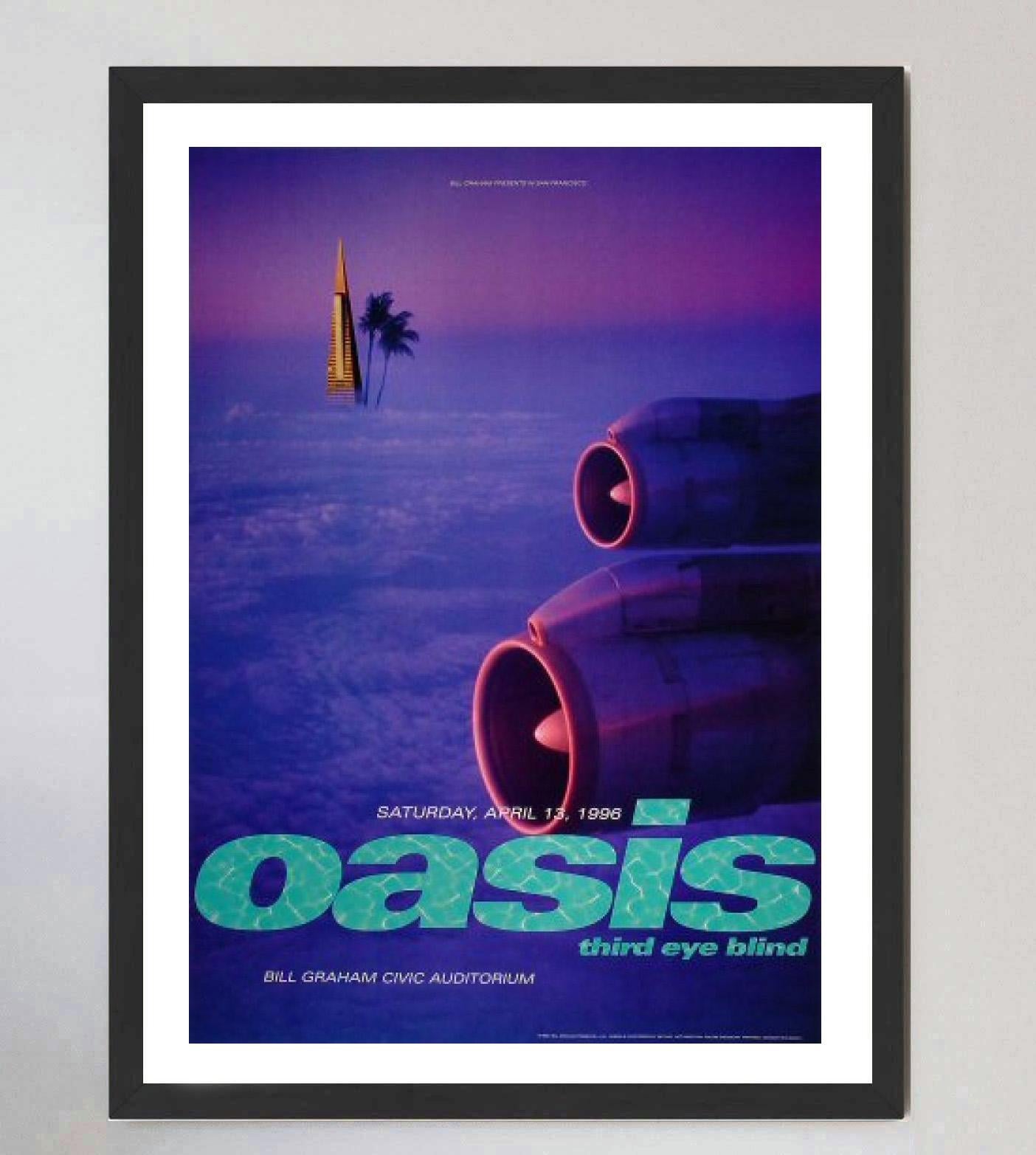 Original-Vintage-Poster Oasis – San Francisco, 1996 (Papier) im Angebot