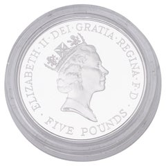 1996 Queen Elizabeth II 70th Birthday £5 Silver Proof Crown – Royal Mint Box