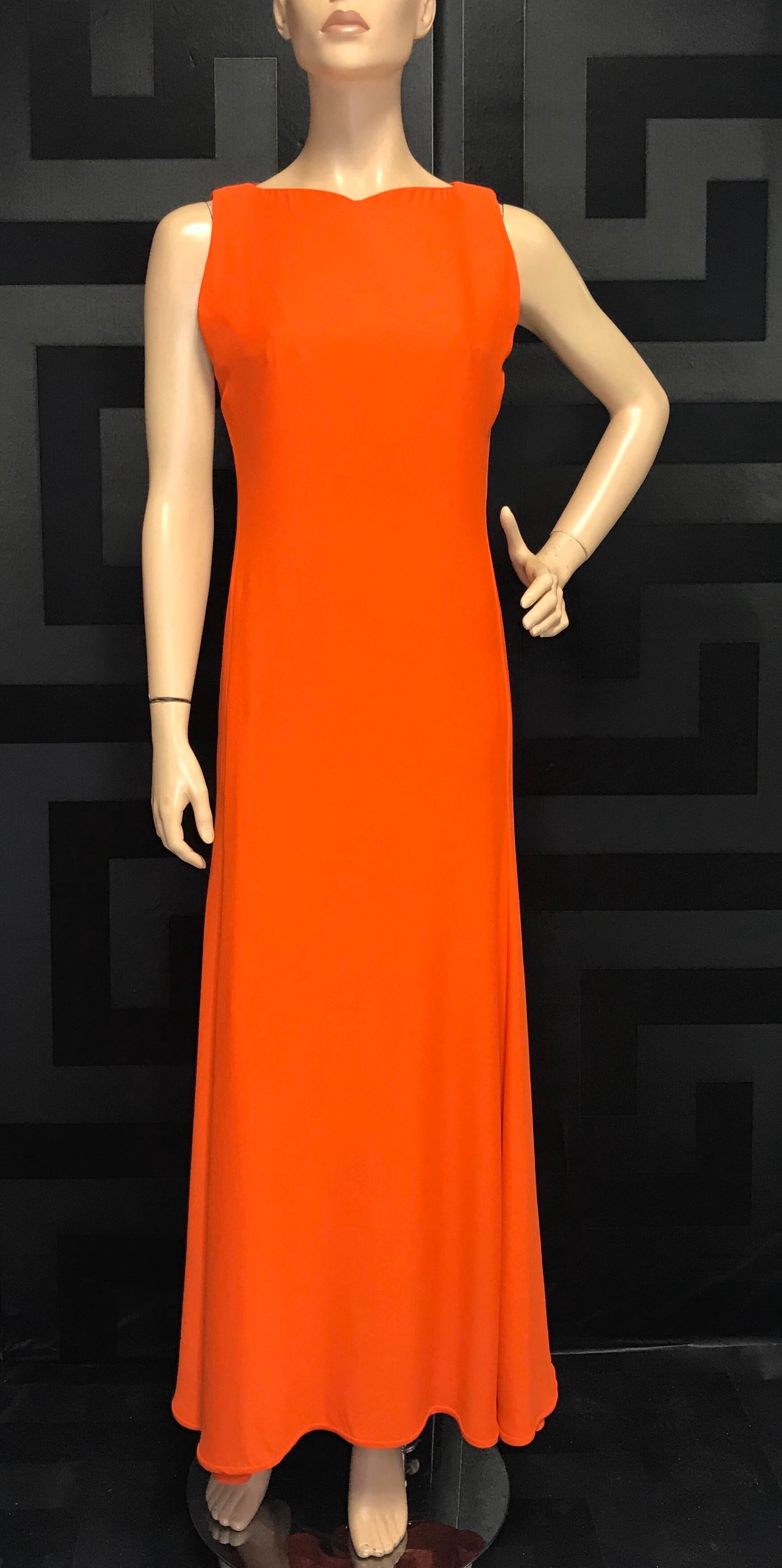 Women's 1996 RARE VINTAGE GIANNI VERSACE LONG DRESS as seen on PRINCESS DIANA