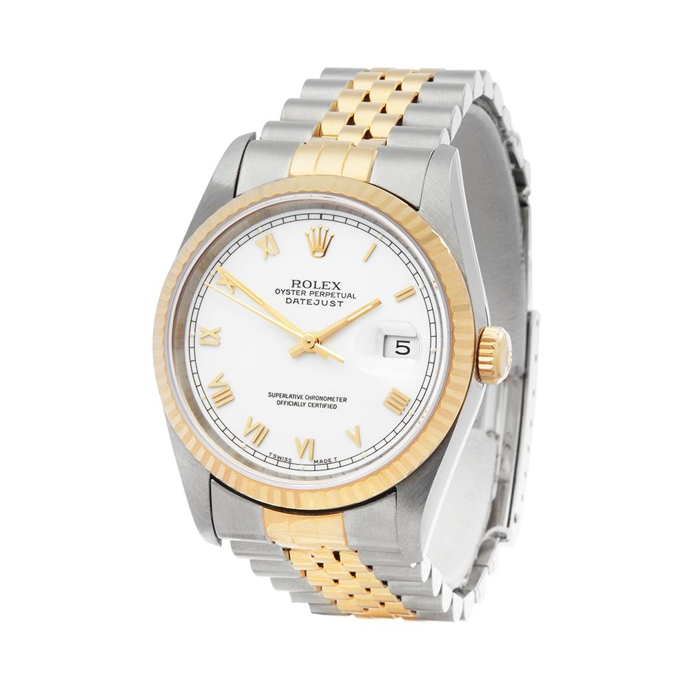 1996 Rolex Datejust Steel and Yellow Gold 16233 Wristwatch 1