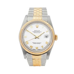 1996 Rolex Datejust Steel and Yellow Gold 16233 Wristwatch