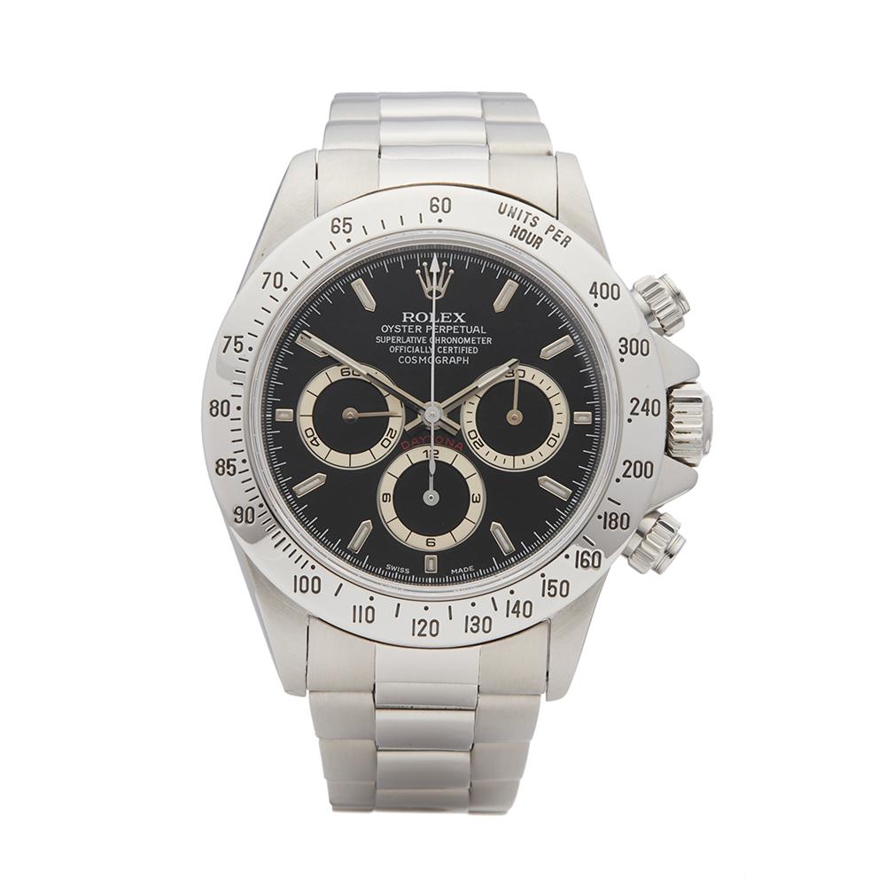1996 Rolex Daytona Zenith Stainless Steel 16520 Wristwatch