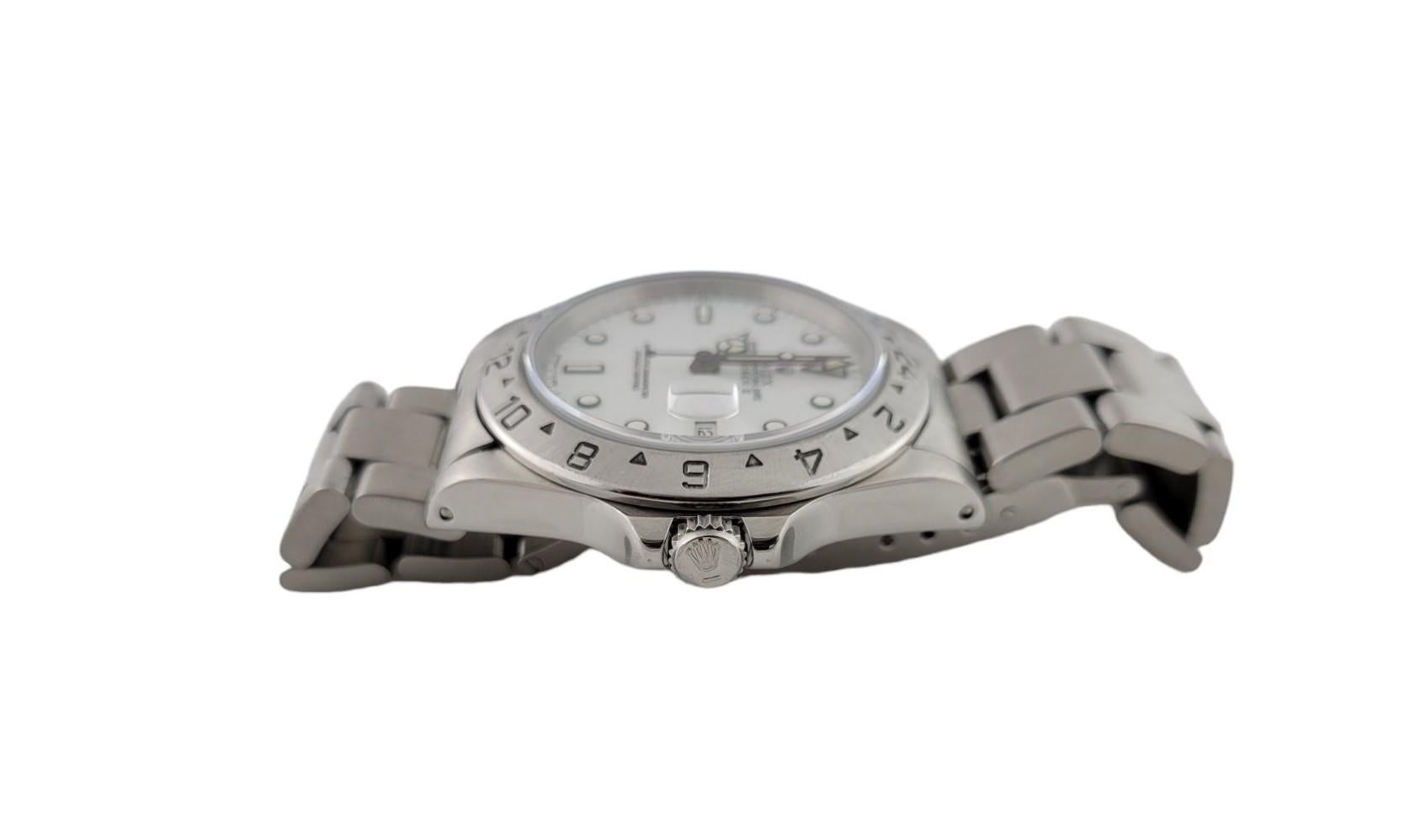 1996 Rolex Explorer II Men's Watch White Dial Automatic 16570 For Sale 2