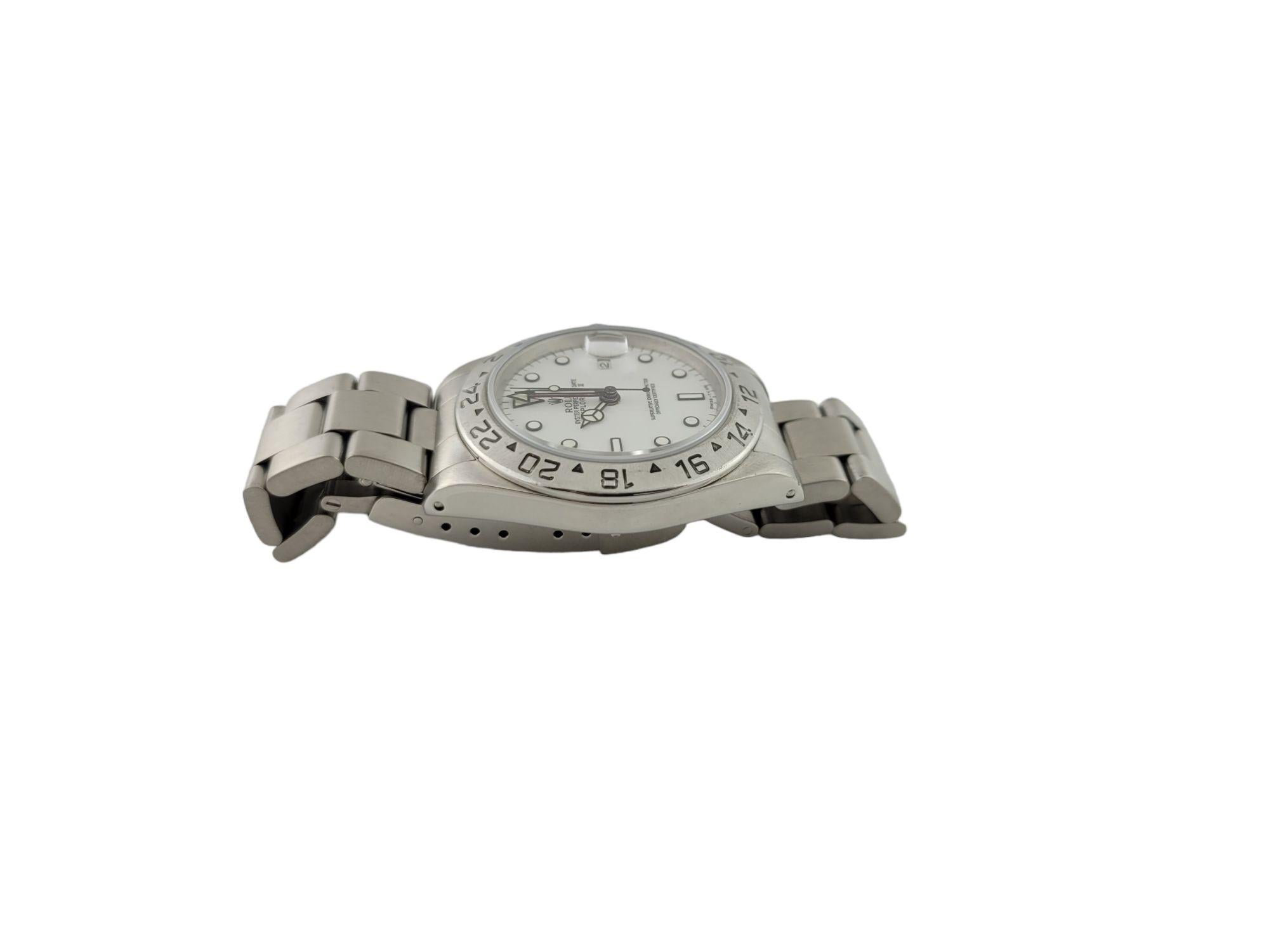1996 Rolex Explorer II Men's Watch White Dial Automatic 16570 For Sale 3