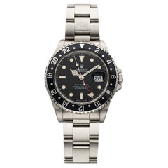 1996 Rolex GMT-Master 16700 Steel Auto Black Bezel 40mm