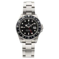 1999 Rolex GMT-Master 16700 Steel Auto Black Bezel 40mm