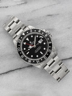 1996 Rolex GMT-Master 16700 Steel Auto Black Bezel 40mm T-Serial