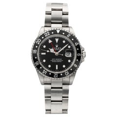 1996 Rolex GMT-Master 16700 Steel Auto Black Bezel 40mm T-Serial