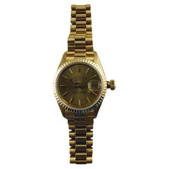 1996 Rolex Ladies 18K Yellow Gold Datejust Presidential Watch 69178 #21792