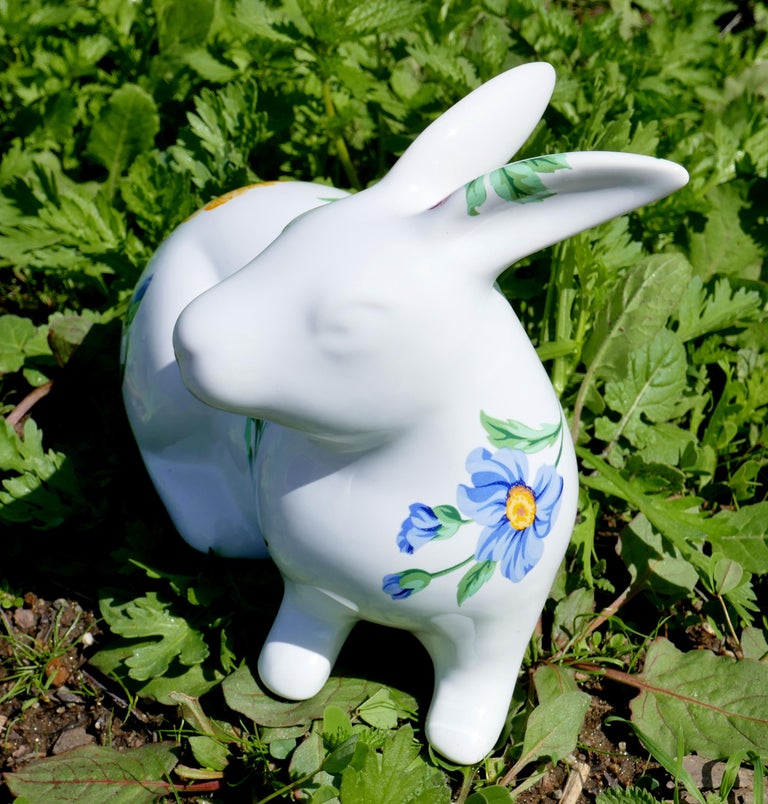ブランデー Flower Rabbits Decanter [Pierce] 1996 Sintra Designed by Tiffany and Co Porcelain Spring Flowers
