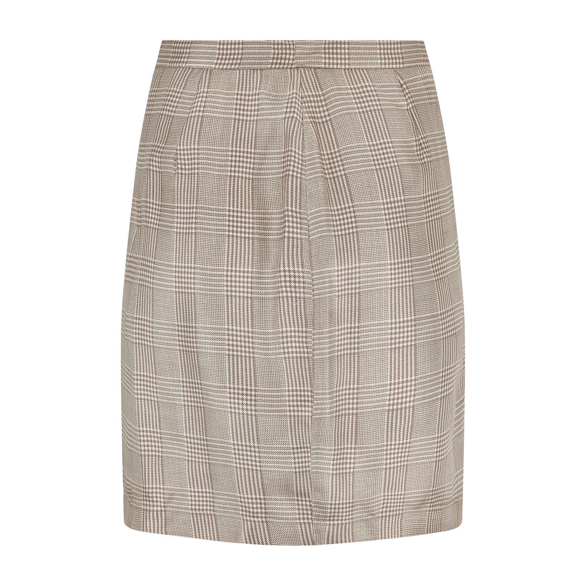 1996 Thierry Mugler Runway Costume 3 pièces à carreaux Prince of Wales marron Pour femmes en vente