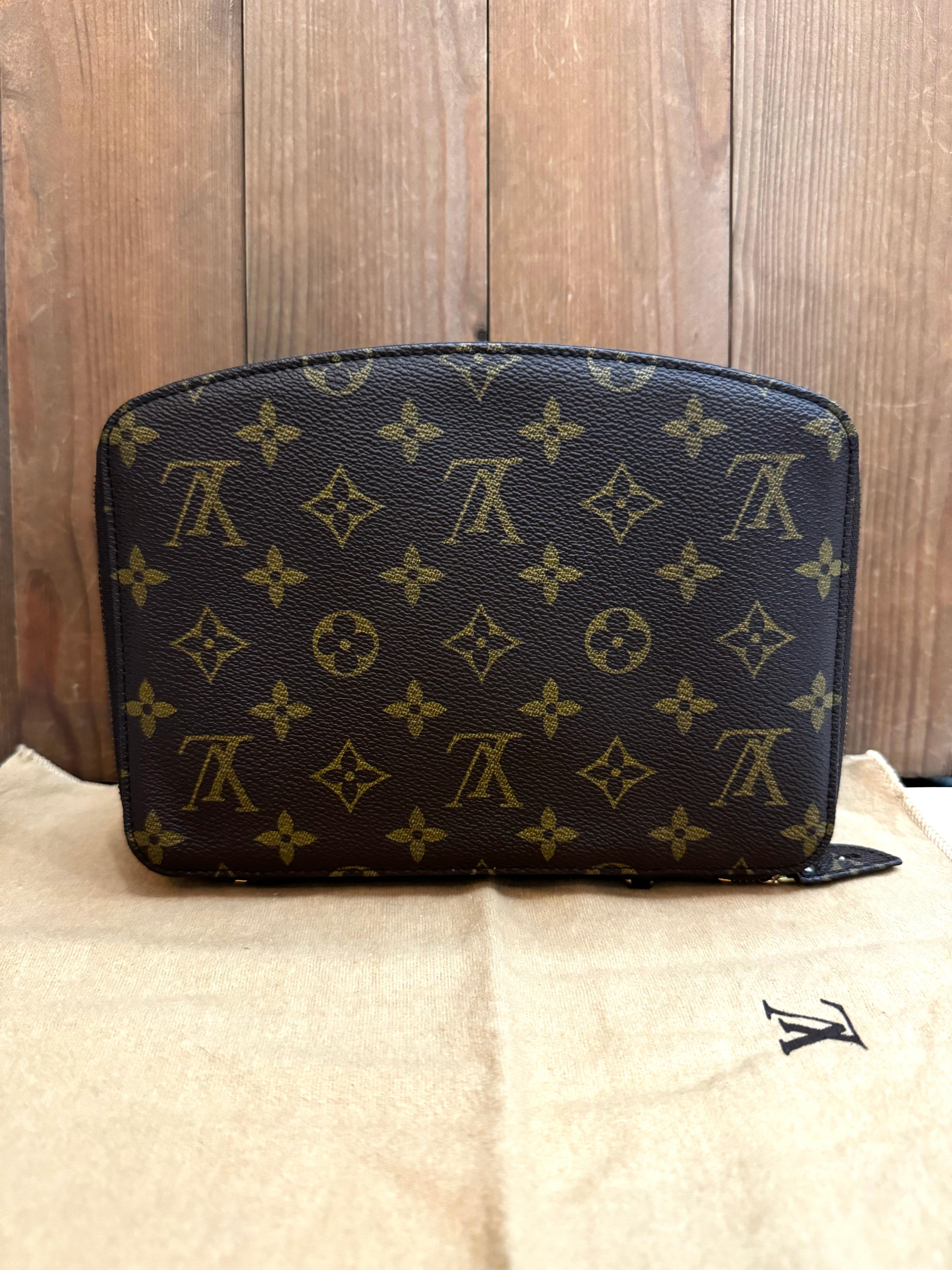 1990s Vintage LOUIS VUITTON Monogram Canvas Jewelry Case 6
