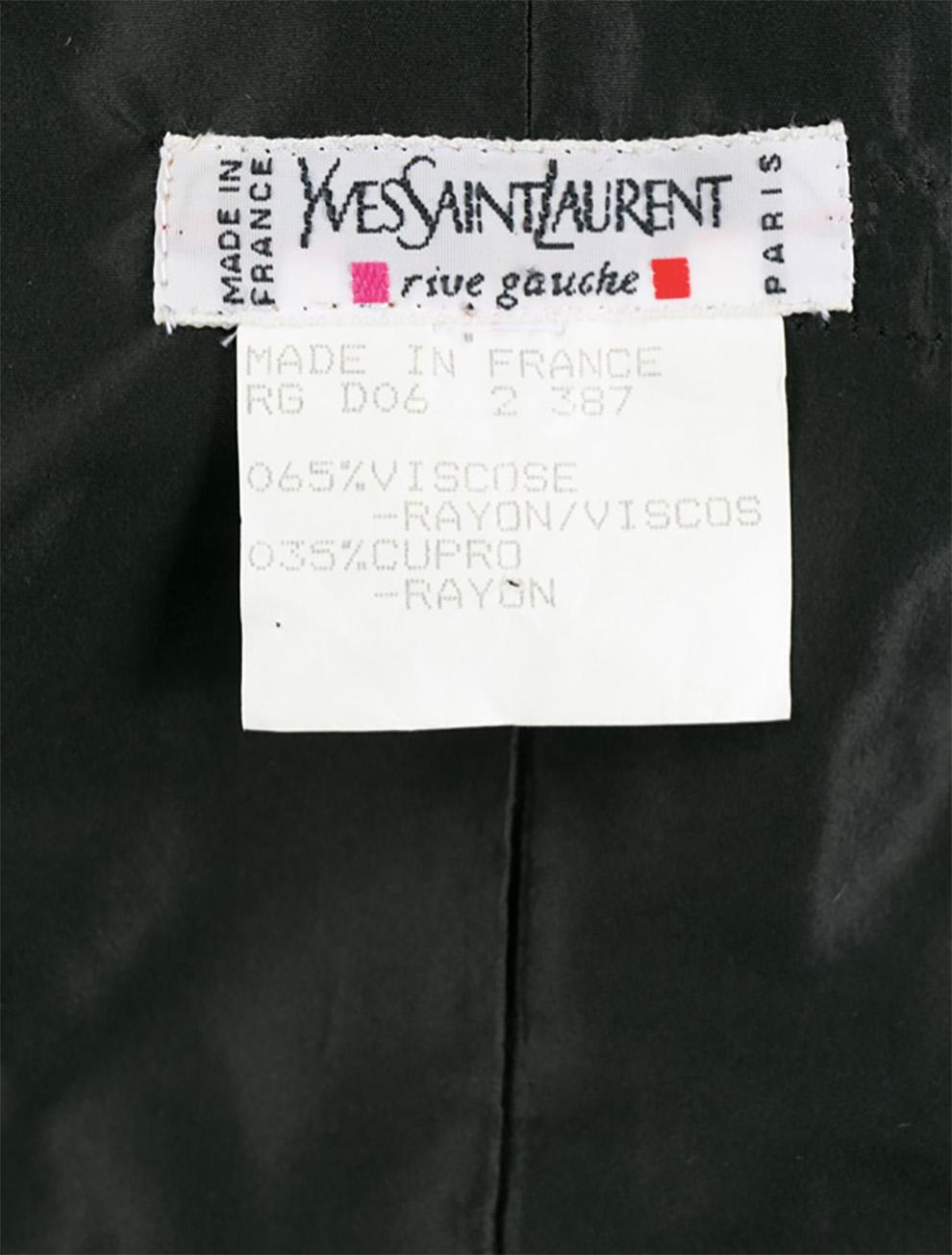 Women's  1996s Iconic Yves Saint Laurent Black Velvet Dress Shoot by Helmut Newton 