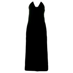 1996s Iconic Yves Saint Laurent Black Velvet Dress Shoot by Helmut Newton 