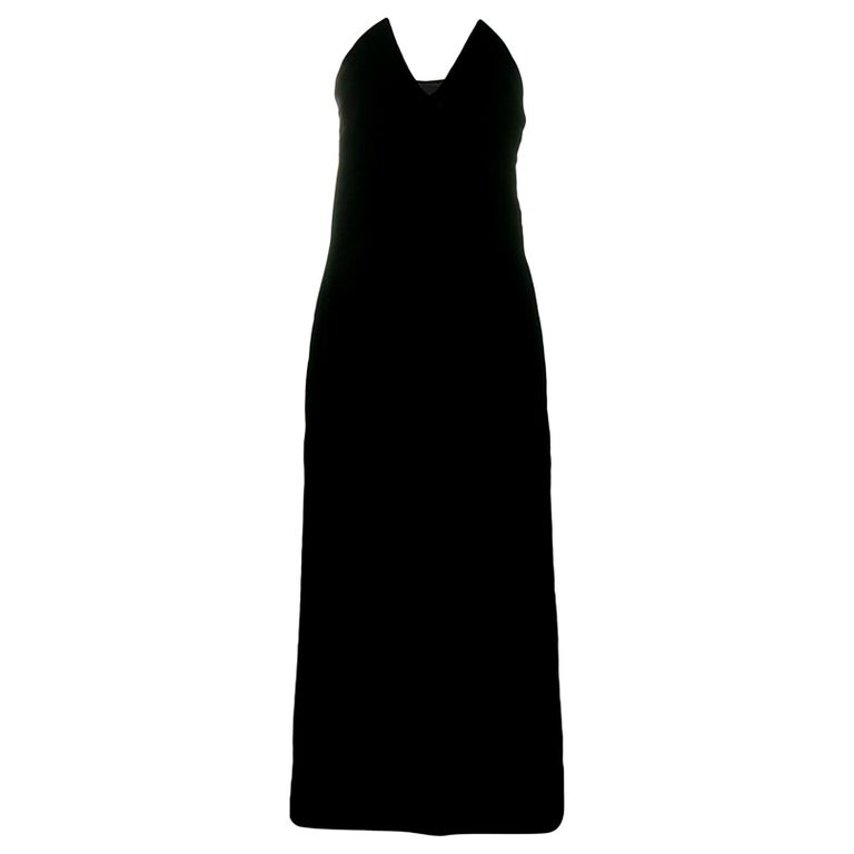 1996s Iconic Yves Saint Laurent Black Velvet Dress Shoot by Helmut ...