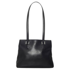 1997-1999 Chanel Black Leather Tote