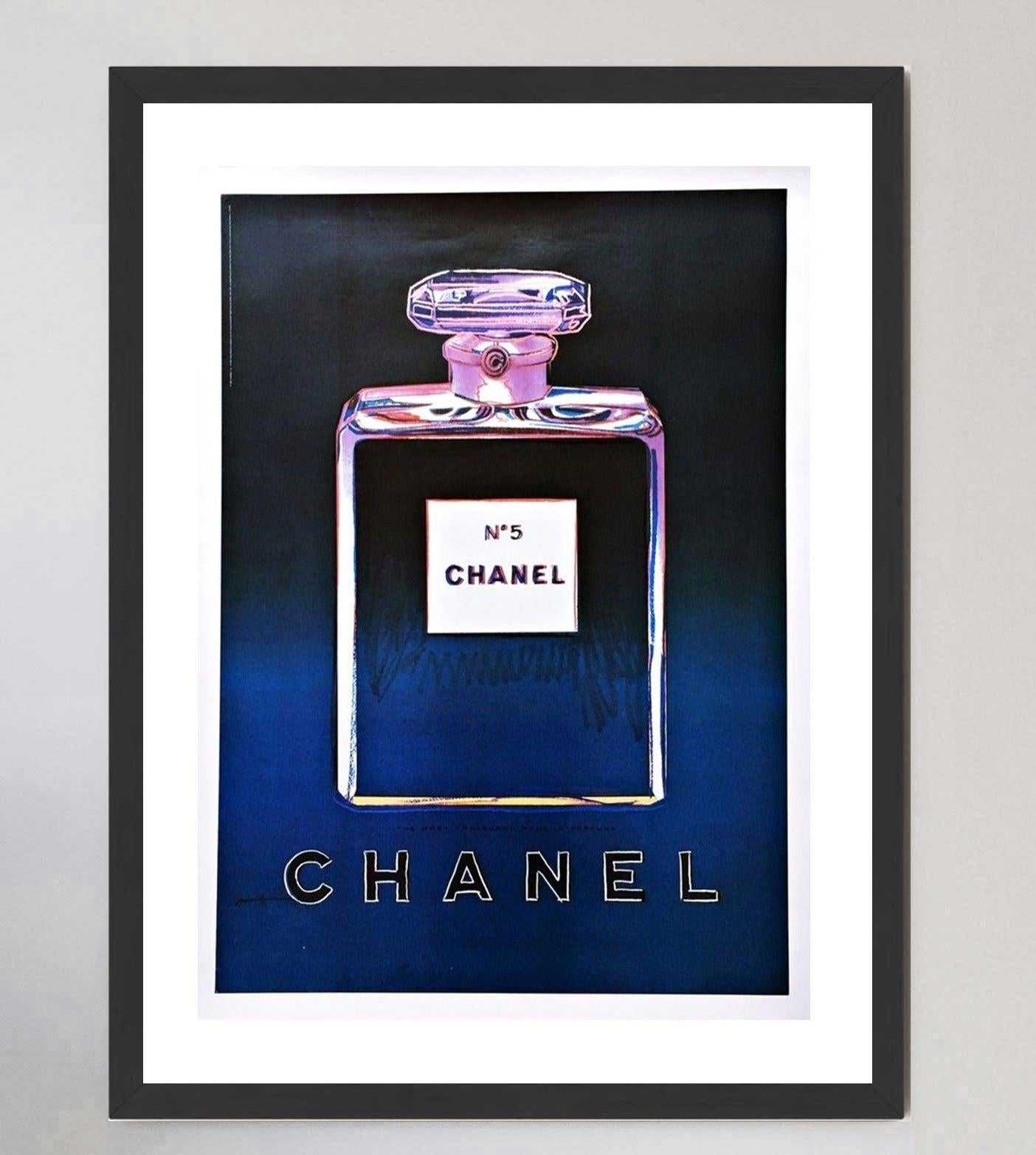 Late 20th Century 1997 Andy Warhol - Chanel Black Original Vintage Poster For Sale