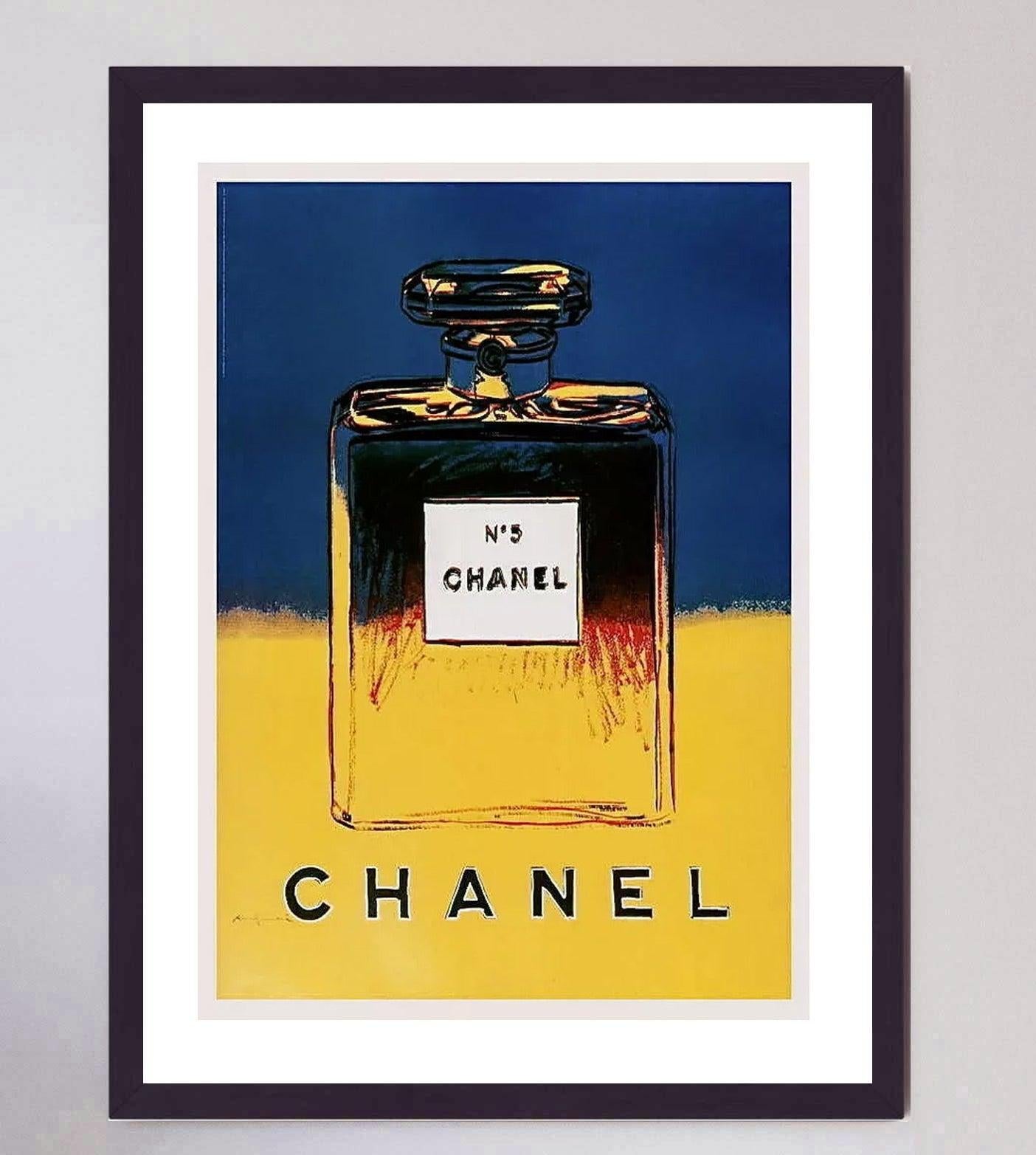 Late 20th Century 1997 Andy Warhol - Chanel Blue Original Vintage Poster For Sale