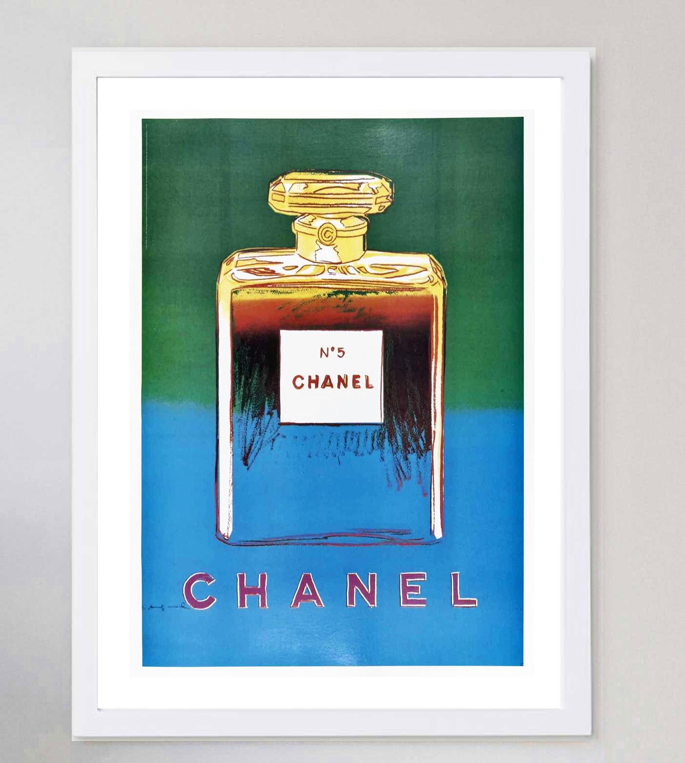 1997 Andy Warhol - Chanel Grün Original Vintage Poster (Ende des 20. Jahrhunderts) im Angebot