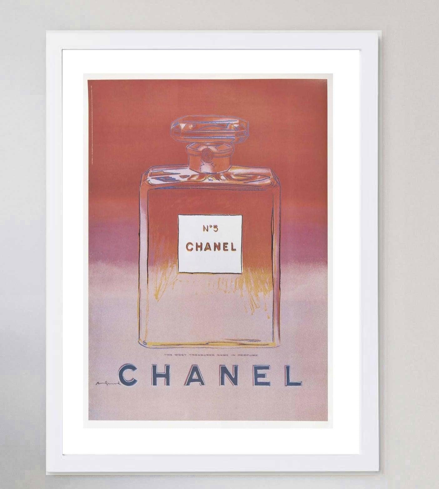 1997 Andy Warhol - Chanel Pink Original Vintage Poster In Good Condition For Sale In Winchester, GB
