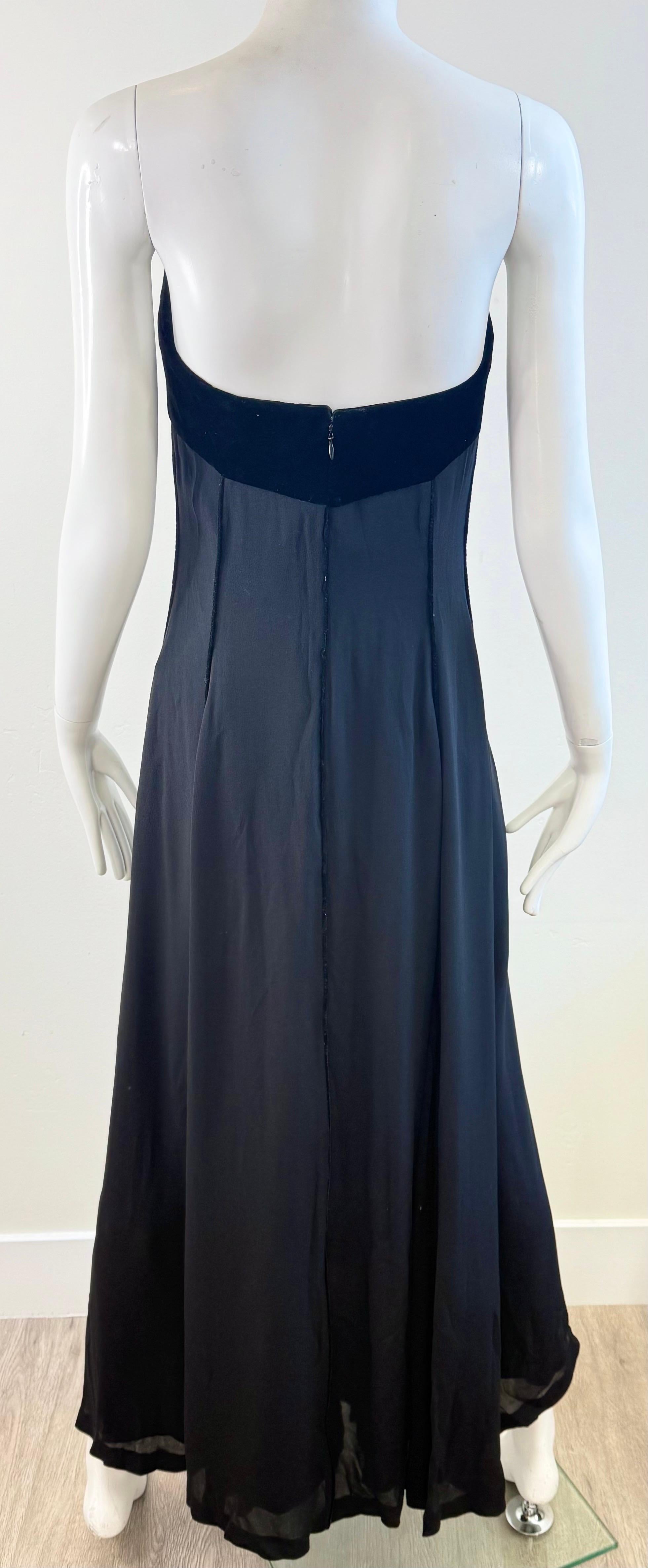 1997 Balenciaga Sz 0 Black Slip Dress Vintage Thimister Final Runway Collection en venta 8