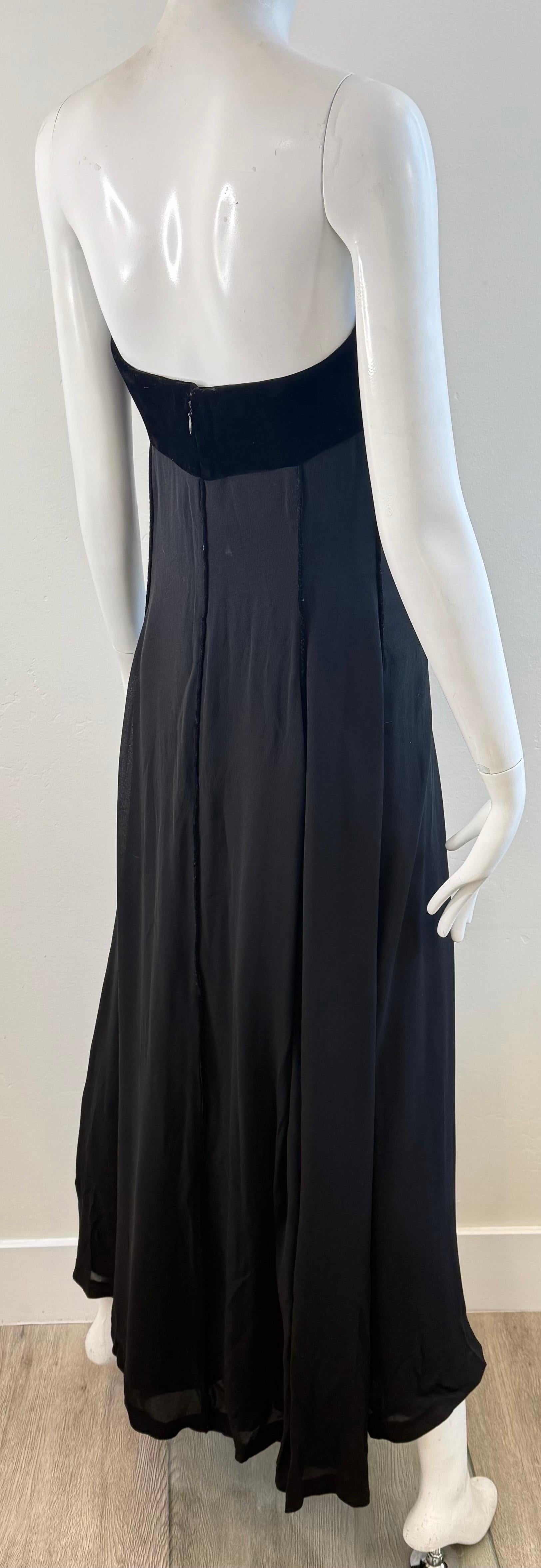 1997 Balenciaga Sz 0 Black Slip Dress Vintage Thimister Final Runway Collection en venta 9