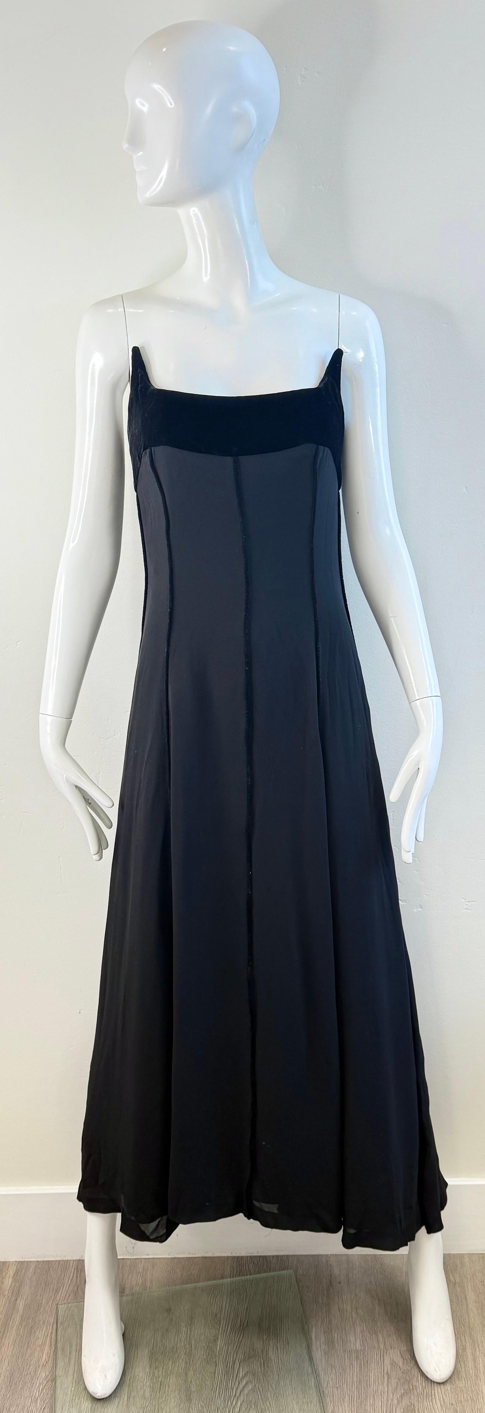 1997 Balenciaga Sz 0 Black Slip Dress Vintage Thimister Final Runway Collection en venta 10