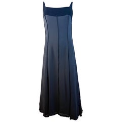 1997 Balenciaga Sz 0 Black Slip Dress Vintage Thimister Final Runway Collection