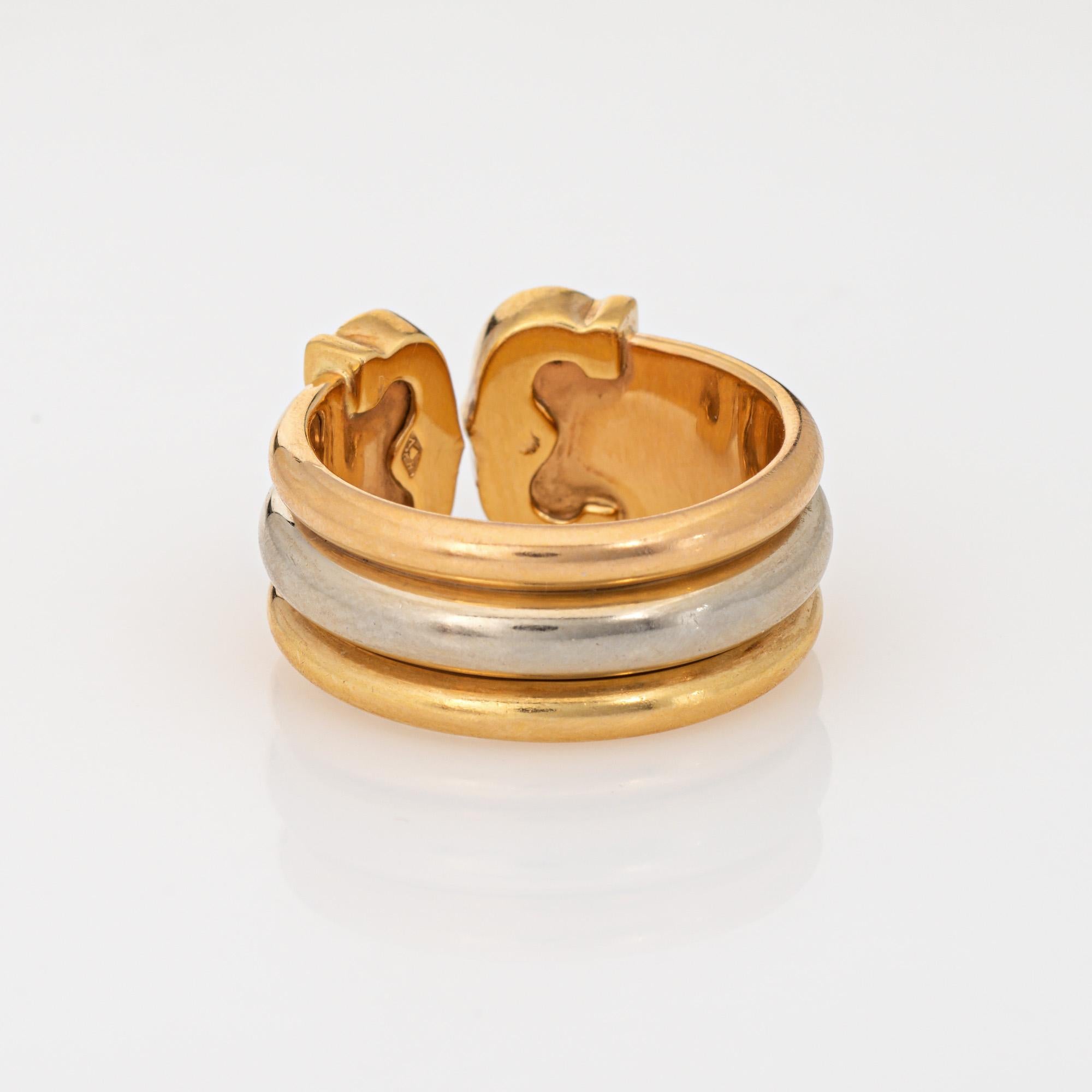 1997 C.C. di Cartier Anello di diamanti 54 Sz 6.75 Fascia d'oro 18k Firmato Gioielli In condizioni buone in vendita a Torrance, CA