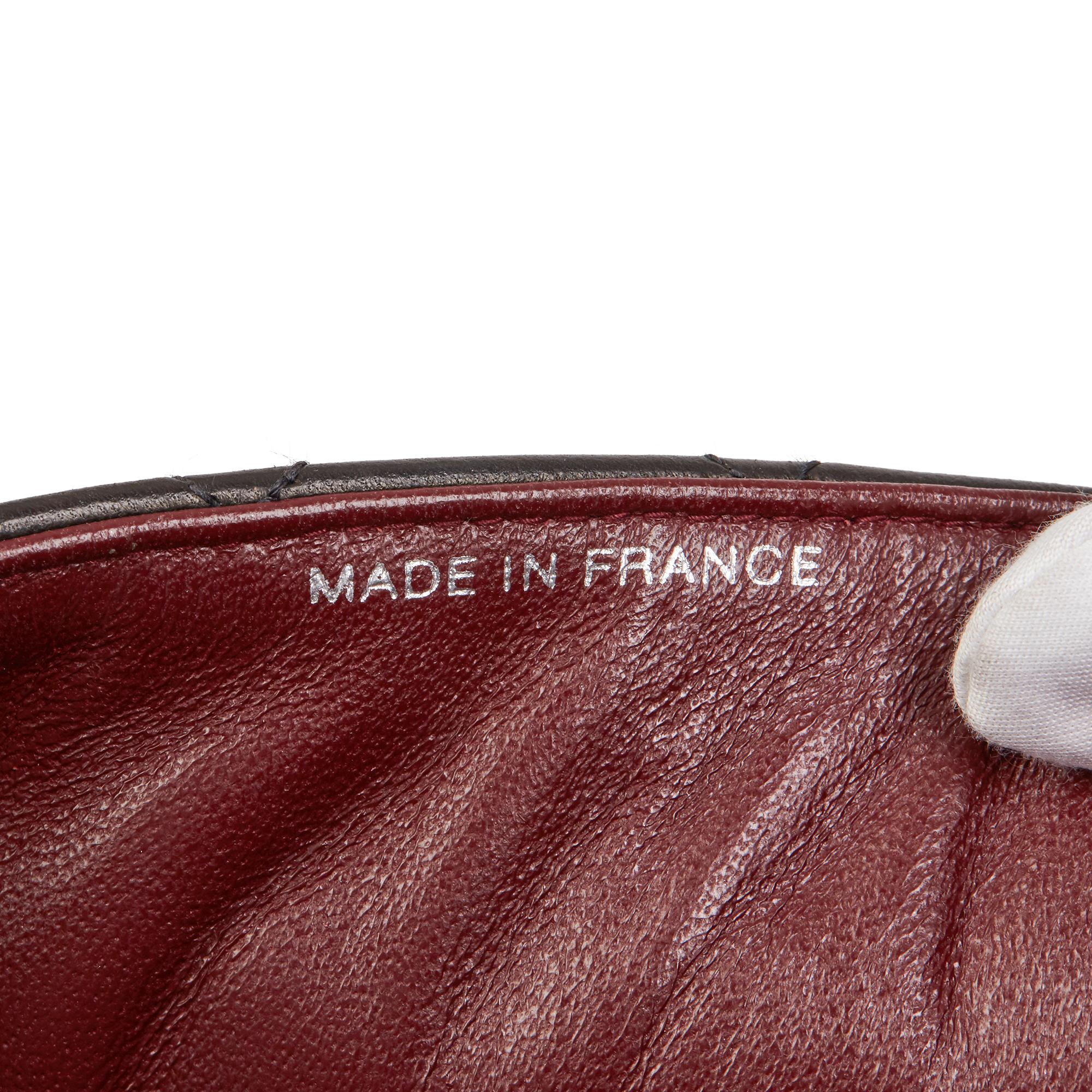 1997 Chanel Black Lambskin Vintage Double Sided Classic Flap Bag 4