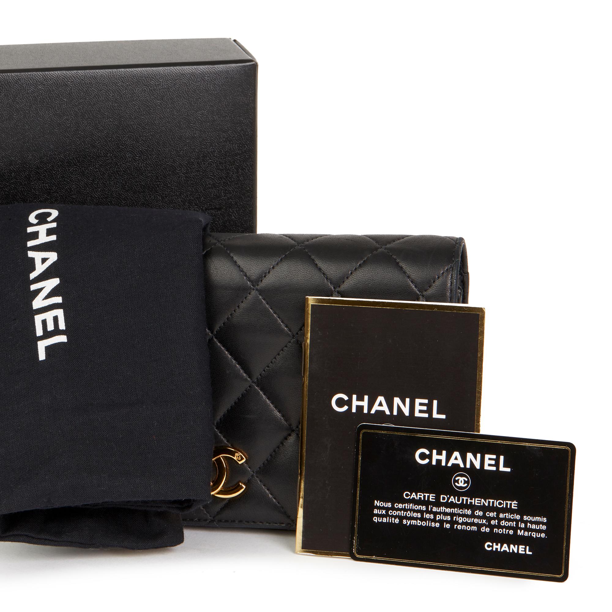 1997 Chanel Black Quilted Lambskin Vintage Mini Flap Bag 3