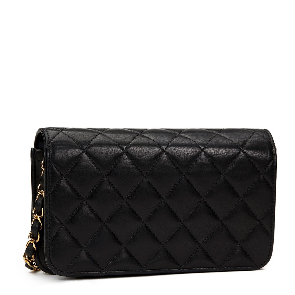 Women's 1997 Chanel Black Quilted Lambskin Vintage Mini Flap Bag