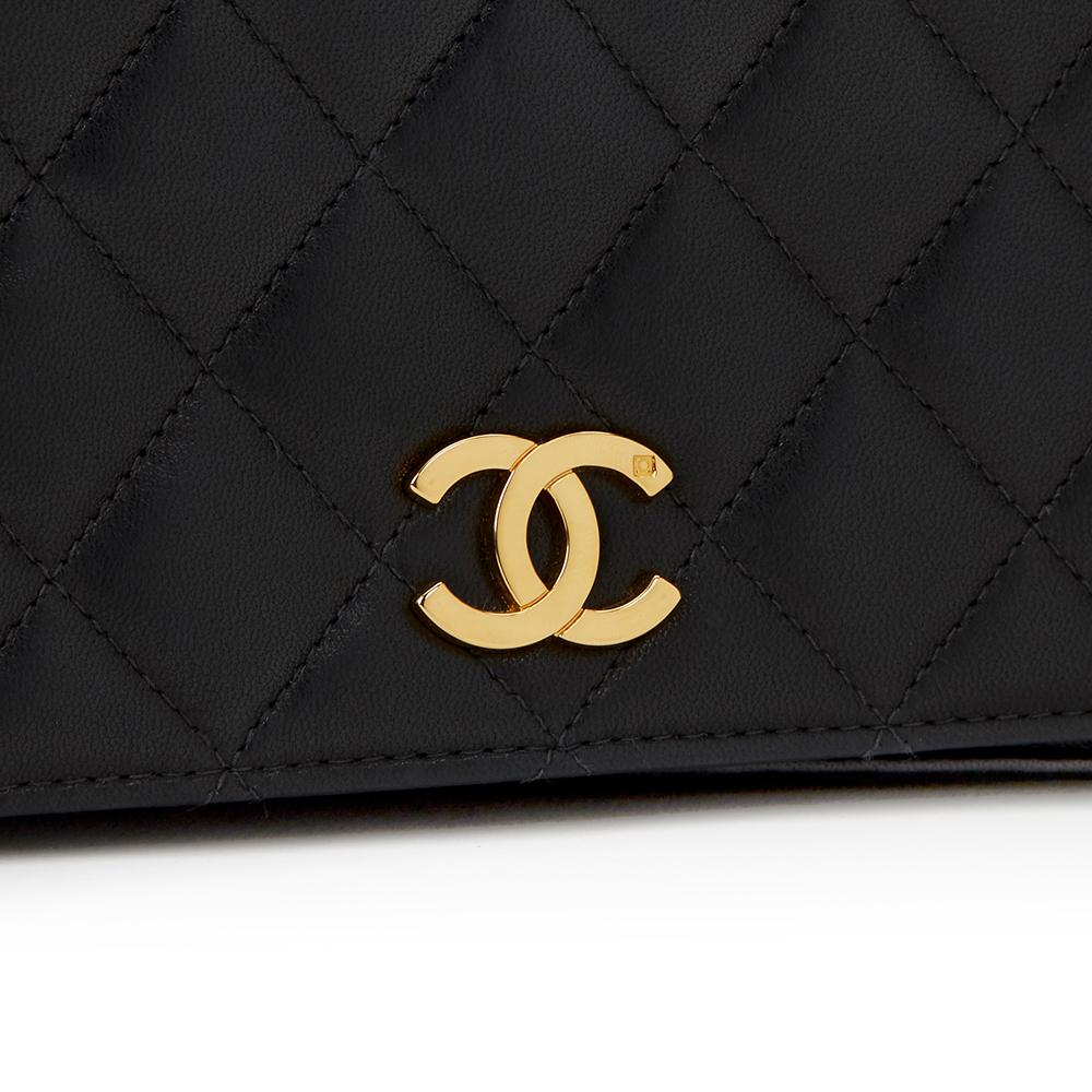 1997 Chanel Black Quilted Lambskin Vintage Mini Flap Bag 2