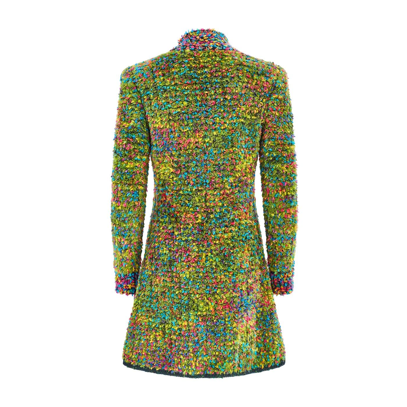 Marron 1997 Chanel Runway Documented Fantasy Rainbow Wool Jacket (Veste en laine arc-en-ciel) en vente
