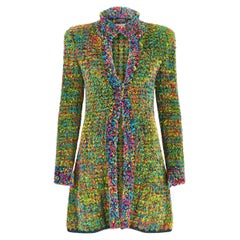 1997 Chanel: la giacca in lana fantasia arcobaleno documentata dalla passerella