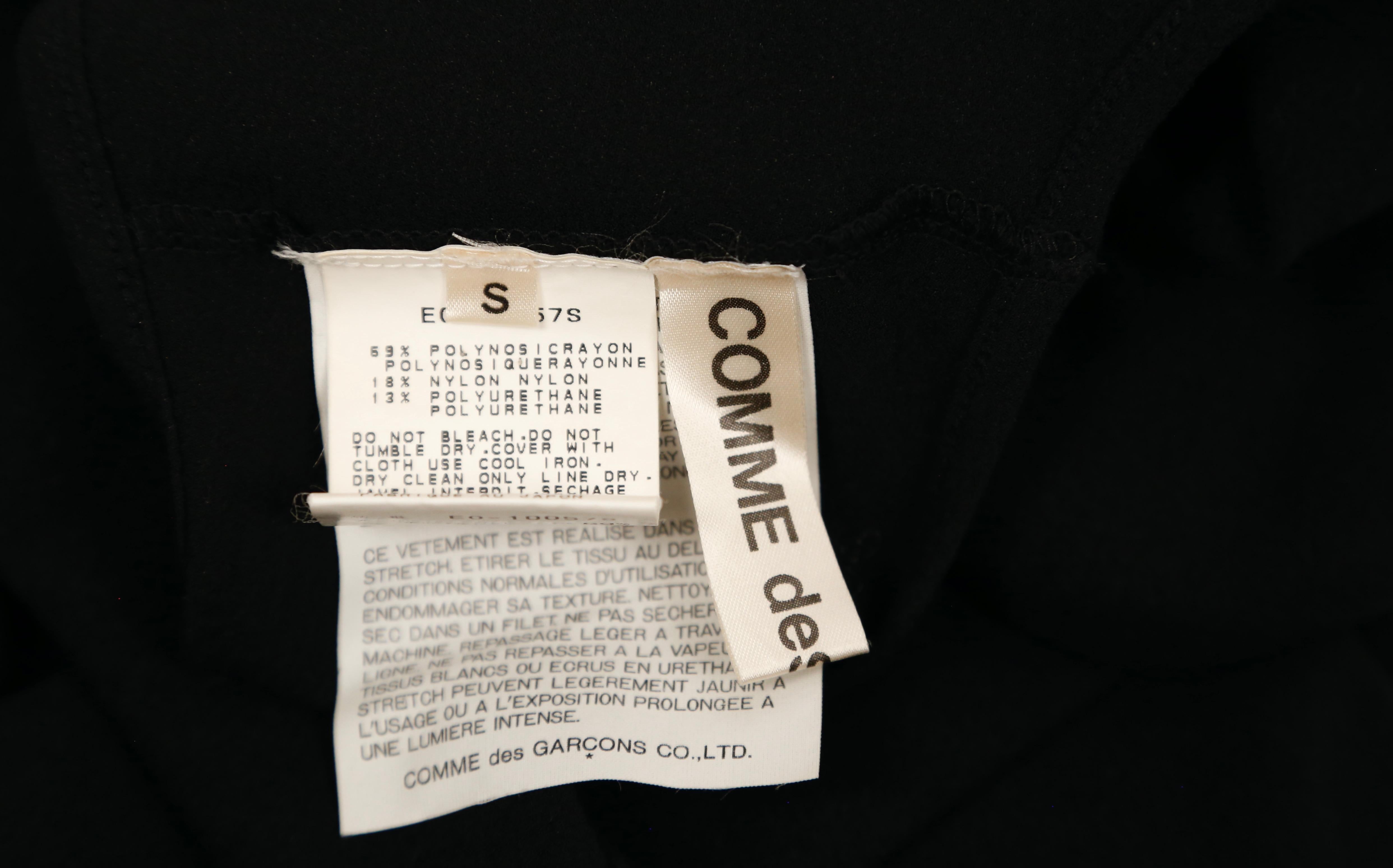 1997 COMME DES GARCONS black 'lumps and bumps' runway dress 4