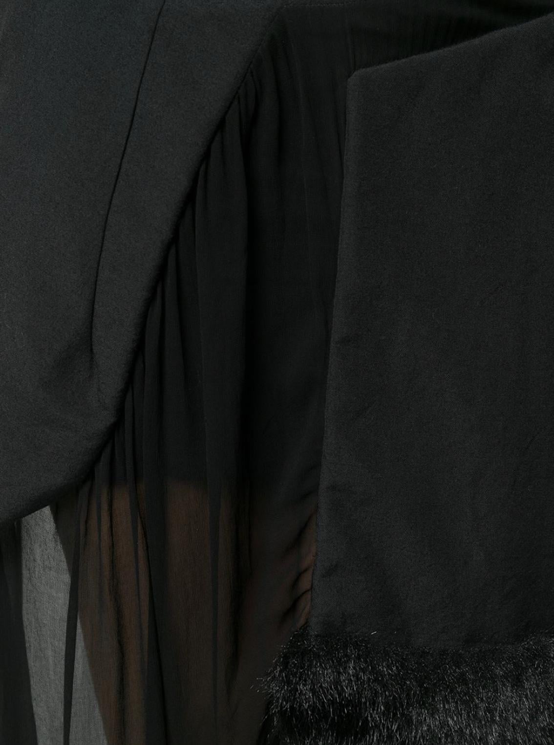 Women's 1997 COMME DES GARCONS black panelled layered dress 