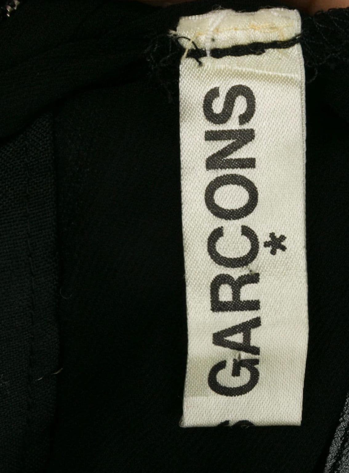 1997 COMME DES GARCONS black panelled layered dress  1