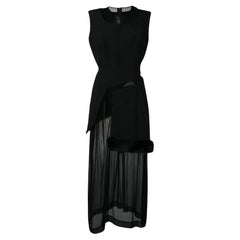 1997 COMME DES GARCONS black panelled layered dress 