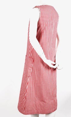1997 COMME DES GARCONS red gingham padded dress 'BODY MEETS DRESS'