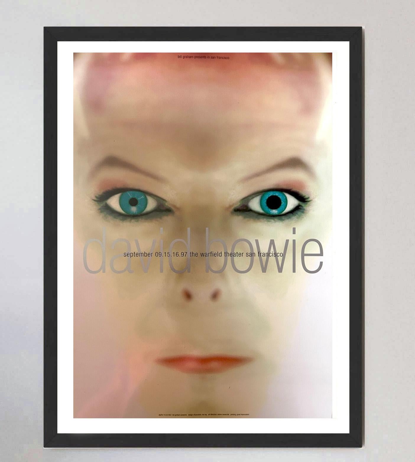 1997 David Bowie - San Francisco Original Vintage Poster (amerikanisch) im Angebot