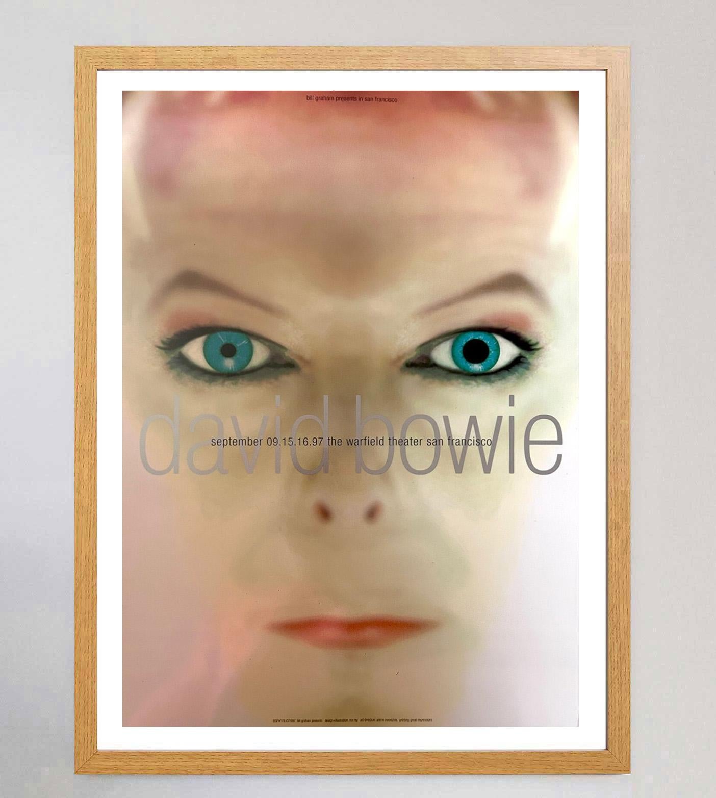 1997 David Bowie - San Francisco Original Vintage Poster (Ende des 20. Jahrhunderts) im Angebot